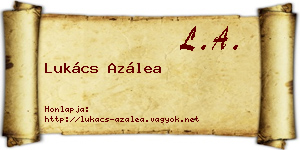 Lukács Azálea névjegykártya